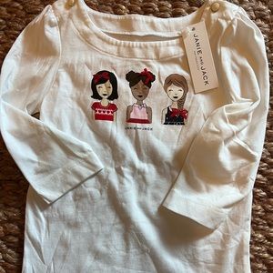 Janie & Jack NWT girls small shirt